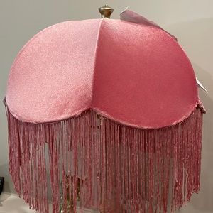 *DAMAGED* Anthropologie Tasseled Velvet Lampshade